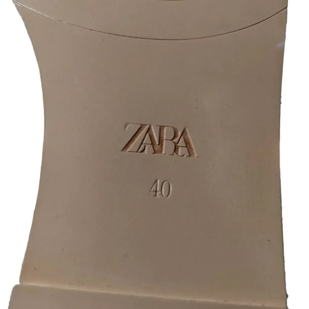 NWT ZARA Leather Ankle Wrap Platform Espadrilles 40